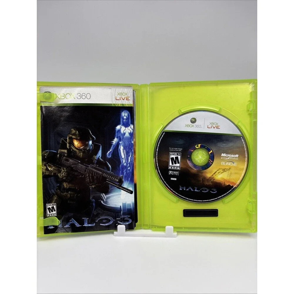Halo 3 Microsoft Xbox 360 CIB Complete with Poster + XBLive - Tested Working